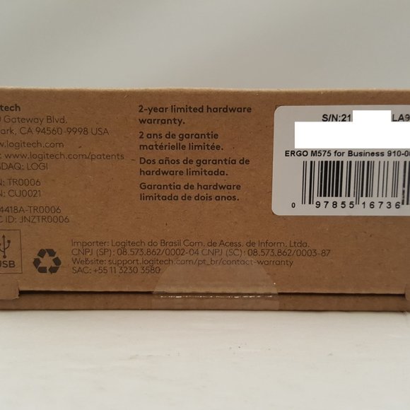 ERGO M575 TRACKBALL FOR BUSINESS WIRELESS MOUSE NEW - Picture 5 of 10